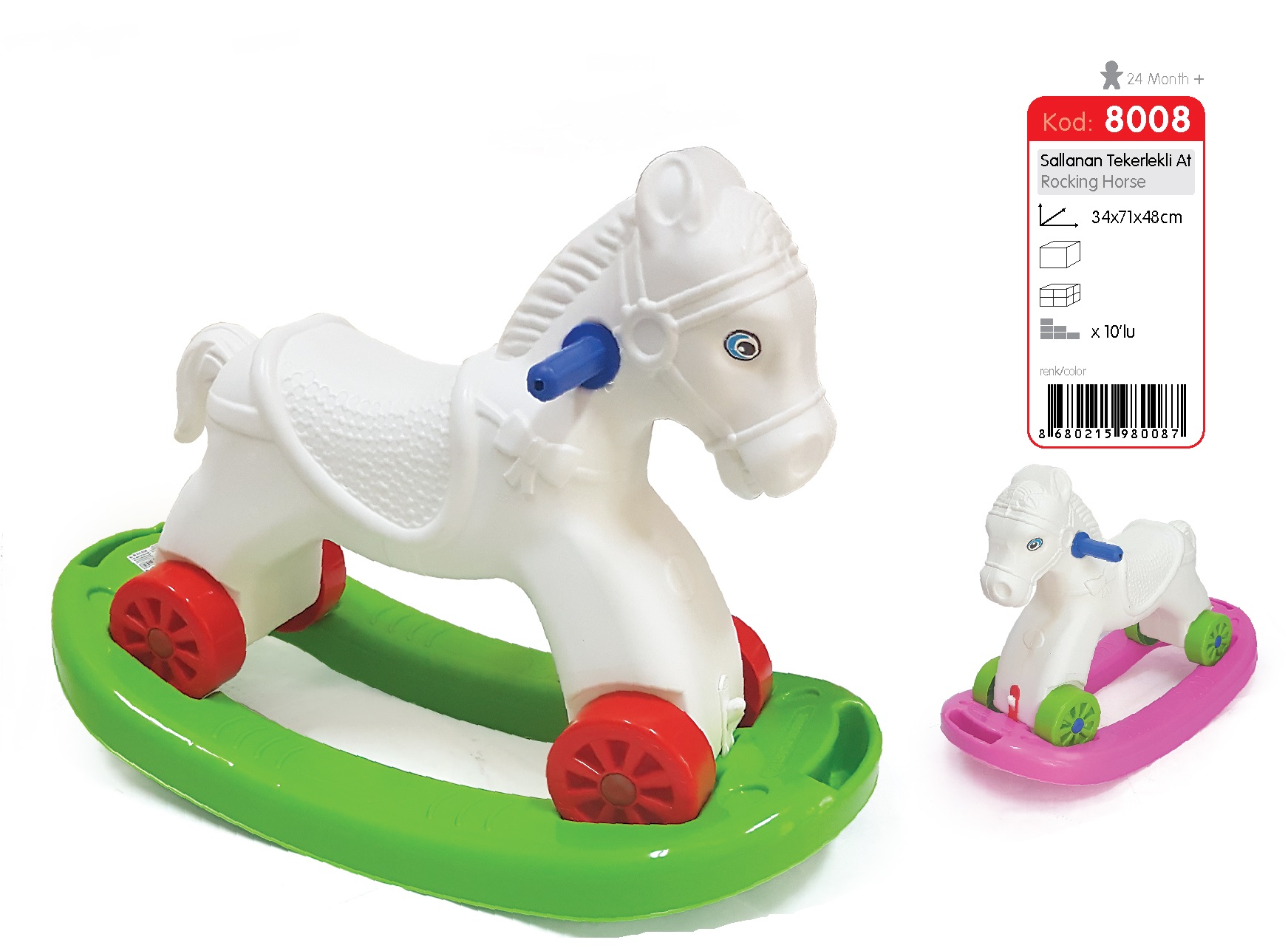 8008 SALLANAN TEKERLEKLİ AT Şimşek TOYS