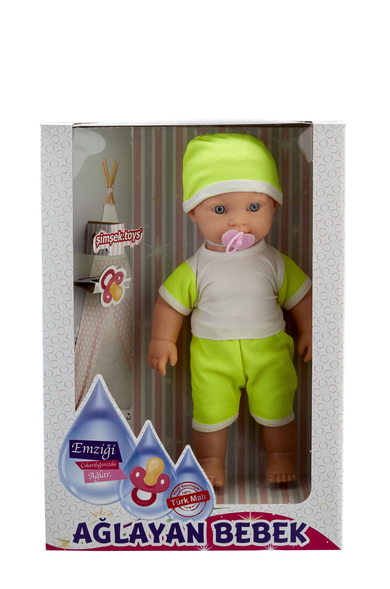 8544 AĞLAYAN EMZİKLİ BEBEK Şimşek TOYS